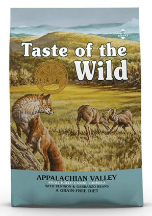 Krmení pro psy Taste of the Wild Appalachian Valley Small Breed 12,2kg, balení pro malé plemeno.
