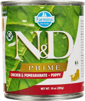 N&D DOG PRIME Puppy Chicken & Pomegranate, 285 g, krmivo pro štěňata s kuřetem.