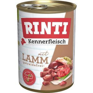Rinti Dog Kennerfleisch konzerva jehně 400g - Konzerva s jehněčím pro psy s citlivým trávením.