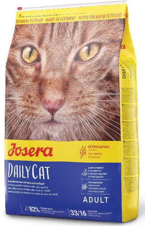 Josera DailyCat 10 kg – Krmivo pro kočky s masem, balení 10 kg.