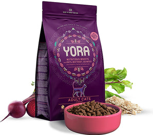 YORA Cat Adult granule z hmyzu pro kočky 1,5 kg – Krmivo pro kočky s hmyzím proteinem, balení 1,5 kg.