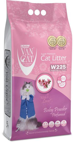 Podestýlka Vancat stelivo bentonit Baby Powder 5kg