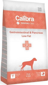 Calibra VD Dog Gastrointestinal&Pancreas Low Fat, 2 kg, dieta s nízkým obsahem tuku pro psy.