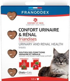 Francodex Urinary and Renal 12ks – Pamlsky pro kočky na podporu zdraví močových cest a ledvin, balení 12ks