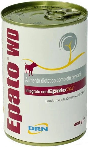 Epato W/D konzerva pro psy, 400 g, dieta pro psy s jaterními problémy.