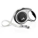 Vodítko FLEXI Comfort L, černé, pásek 8m pro psy do 50kg.