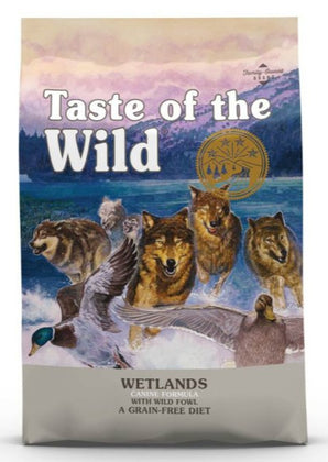 Taste of the Wild Wetlands 5,6kg - balení prémiového krmiva pro psy s příchutí divoké zvěře, 5,6 kg.