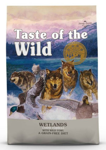 Taste of the Wild Wetlands 5,6kg - balení prémiového krmiva pro psy s příchutí divoké zvěře, 5,6 kg.