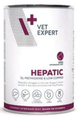 Dietní konzerva VetExpert VD 4T Hepatic pro psy s onemocněním jater, 400 g.