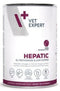 Dietní konzerva VetExpert VD 4T Hepatic pro psy s onemocněním jater, 400 g.
