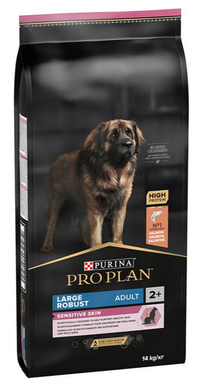Krmivo pro psy ProPlan Dog Adult Large Robust Sensitive s lososem, 14 kg balení.