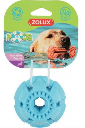 Hračka pes BALL MOOS TPR, 9,5 cm, modrá, Zolux, odolný míček pro psy.