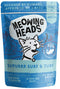 Meowing Heads Surf & Turf 100 g – Konzerva pro kočky s masem a mořskými plody, balení 100 g.