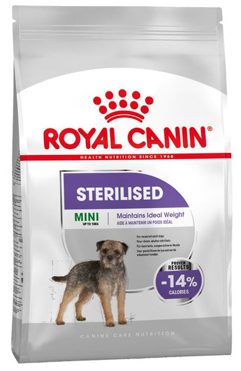 Royal Canin Mini Sterilised 1kg – Krmivo pro kastrované psy malých plemen, balení 1 kg.