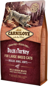 Carnilove Cat LB Duck&Turkey Muscles,Bones,Joints 400g - kachní a krůtí krmivo pro kočky, podpora svalů a kloubů.