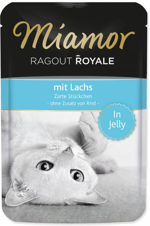 Miamor Ragout Royale Losos Jelly 100 g – Lahodné ragú pro kočky s lososem v želé, balení 100g.