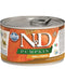 N&D DOG PUMPKIN Adult Quail & Pumpkin Mini, 140 g, krmivo pro psy s křepelkou a dýní.
