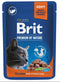 Brit Premium Cat kapsa Salmon for Sterilised 100g - Kapsa pro sterilizované kočky s lososem pro zdraví a vitalitu.