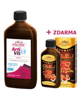 VITAR Veterinae ArtiVit, sirup, 500 ml + ostropestřecový olej, 200 ml, podpora zdraví kloubů.
