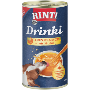 Rinti Dog kuře drink 185ml - Nápoj pro psy s kuřetem pro hydrataci a zdraví.
