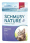 Schmusy Cat kapsa Fish sardinky v želé 100g - Kapsa pro kočky s sardinkami v želé, bohatá na omega-3 pro zdraví srsti a srdce.