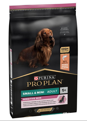Krmivo pro psy ProPlan Dog Adult Small&Mini Sensitive Skin s lososem, 7 kg balení