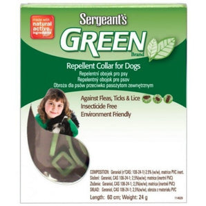 Sergeanťs Green obojek pro psy 60cm - Antiparazitární obojek pro psy, chránící je proti blechám a klíčům.