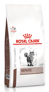Krmení pro kočky Royal Canin VD Feline Hepatic 2kg v balení.