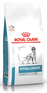 Royal Canin VD Canine Hypoall Mod Calorie 14kg - hypoalergenní krmivo pro psy s nízkým obsahem kalorií, 14 kg balení