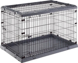 Skládací box Superior 120 pro psy šedý FP, ideální pro cestování a pohodlí vašeho psa.