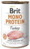 Brit Dog konz Mono Protein Turkey 400g - krůtí konzerva pro psy, hypoalergenní složení.