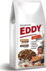 EDDY Adult All Breed, kuřecí polštářky s jehněčím, 8 kg, krmivo pro psy.