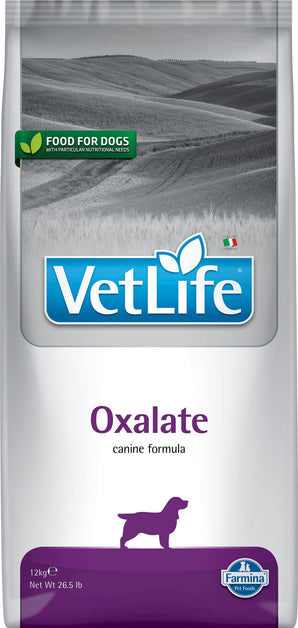 Vet Life Natural DOG Oxalate, 12 kg, veterinární dieta pro psy s močovými kameny.