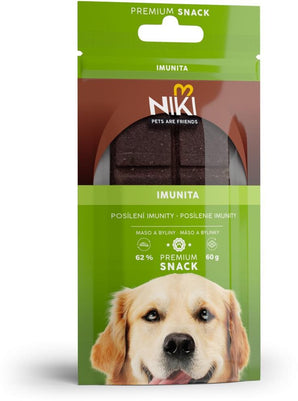 Zdravá svačina NIKI SNACK Imunita 60g s přírodními ingrediencemi pro podporu imunity.