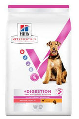 Hill's Can. VE Adult MB Digestion Medium Chicken 10kg – krmivo pro psy středních plemen podporující trávení, příchuť kuře, balení 10 kg.