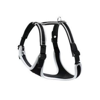 Postroj ERGOCOMFORT LINEAR P XS šedo-černý - Kompaktní postroj pro malé psy, který poskytuje bezpečné a pohodlné venčení.