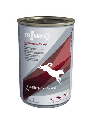 Trovet pes TPD, konzerva, 400 g, veterinární dieta pro psy s potravinovými alergiemi.