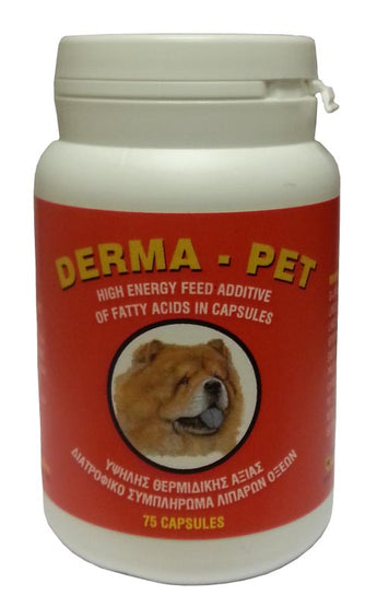 Derma Pet, 75 tbl, doplněk pro zdravou kůži a srst.