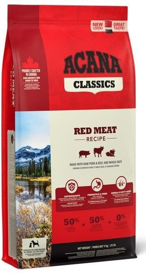 Acana Classics Red Meat 14,5kg - Krmivo pro psy s červeným masem, bez obilovin. Balení 14,5 kg.