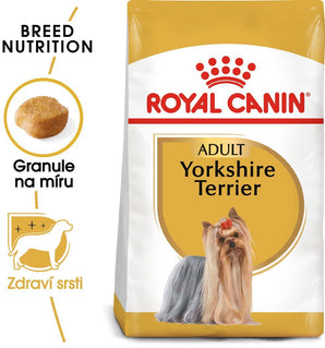 Royal Canin Breed Yorkshire 500g – Kompletní krmivo pro jorkšírské teriéry, podpora zdraví srsti a zubů, balení 500g.