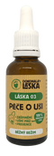 LÁSKA 03, Péče o uši, běžný režim, 30 ml, jemná péče o uši psů.
