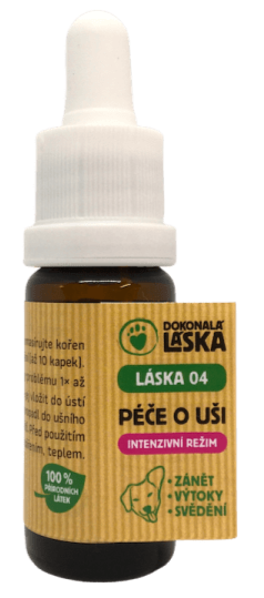 LÁSKA 04, Péče o uši, v intenzivním režimu, 10 ml, hloubková péče o uši.