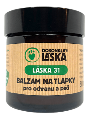 LÁSKA 31, Balzám na tlapky, pro ochranu a péči, 60 ml, výživa a ochrana tlapek.