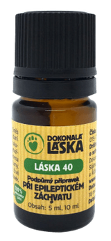 LÁSKA 40, Při epileptickém záchvatu, 5 ml, pomoc při záchvatu.