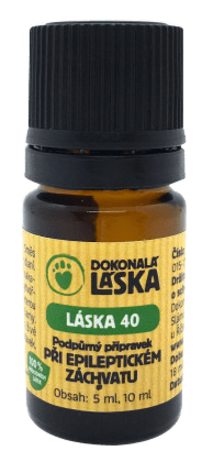 LÁSKA 40, Při epileptickém záchvatu, 5 ml, pomoc při záchvatu.