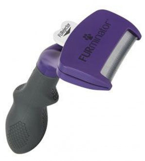 FURminator hrablo S Short Hair pro kočky – hrablo pro malé krátkosrsté kočky, péče o jemnou srst, odstranění podsady, nástroj proti línání a chlupům v domácnosti