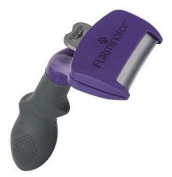 FURminator hrablo M/L Long Hair pro kočky – hrablo pro dlouhosrsté kočky střední a velké velikosti, odstranění podsady, péče o hustou srst, nástroj proti línání a zacuchání