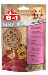 Pochoutka 8in1 Meaty Treats FD Duck 50g – Masové pamlsky pro psy s kachním masem, balení 50g