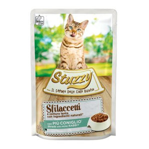 Stuzzy Cat kapsa Adult, králík, 85 g, kompletní krmivo pro dospělé kočky.