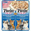 Churu Cat Twin Packs Tuna&Chick&Scallop in Broth 2x40g – Kočičí pochoutka s tuňákem, kuřetem a hřebenatkami, 2x40g.